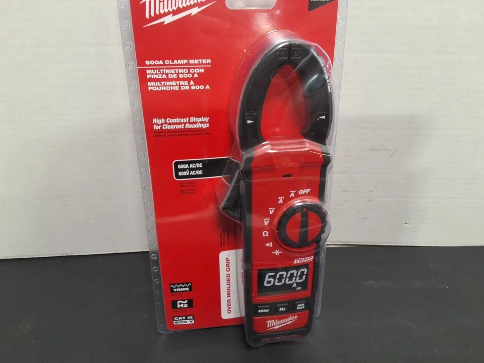 Milwaukee 2237-20 600 Amp AC/DC Digital Clamp Meter - Image 3 of 4