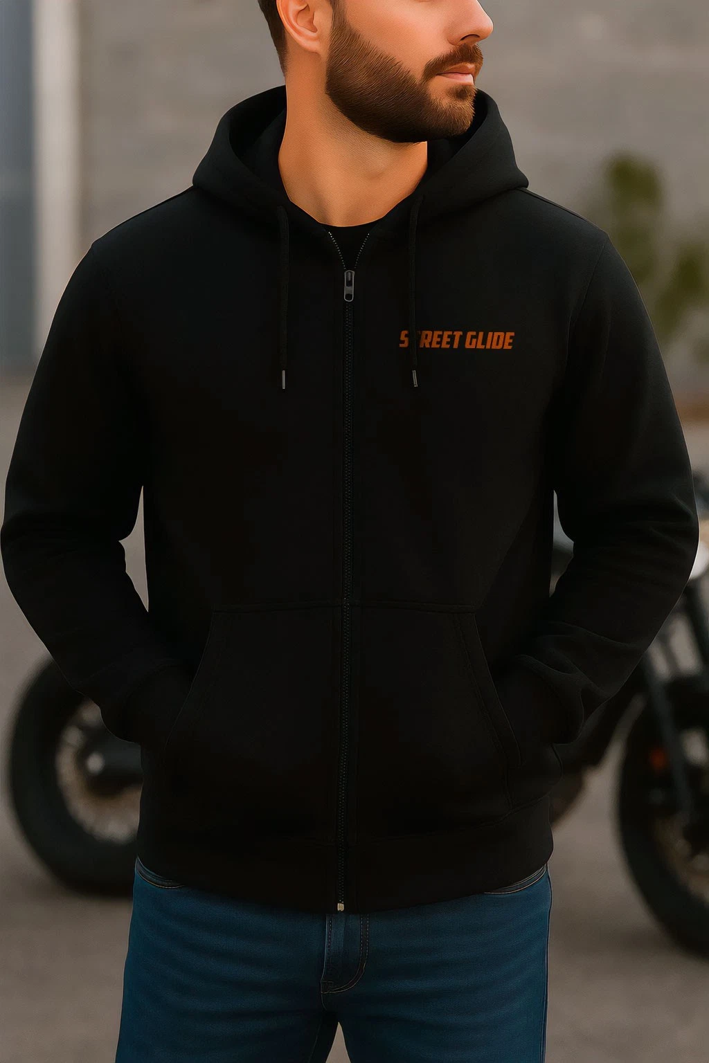 For H davidson Street Glide FLHX 2000-2026 fans - Motorcycle ZIP Hoodie