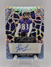 2025 Panini Mosaic - LaJohntay Wester (RC) Rookie Scripts Auto #RS-LWR Ravens