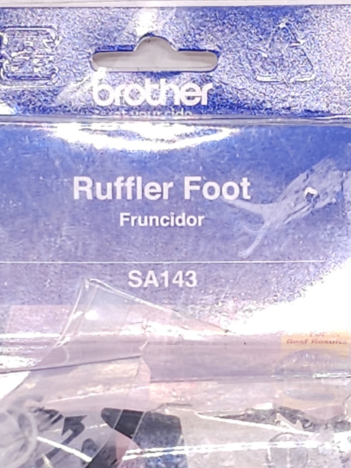 Genuine Brother SA143 Ruffler Presser Foot Sewing Machine Pleat Ruffles Part NEW