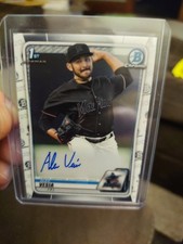 Alex Vesia 2020 Bowman Chrome 1st Chrome Auto Miami Marlins #CPA-AV