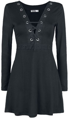 Innocent Langarmshirt Damen Haily Top schwarz Gothic, Rockwear