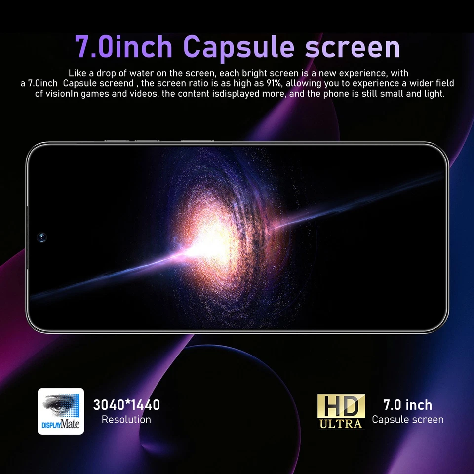 16 Pro Max 5G Double SIM 256G Téléphone Portable Smartphone Android Cheap Phone - Photo 3/4