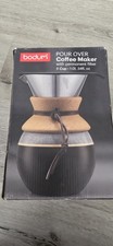 BODUM 8-Cup Glass & Cork Pour Over Coffee Maker with Permanent Reusable Filter