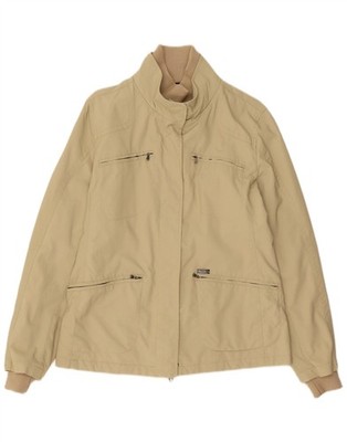 Conte of Florence Womens Utility Jacket IT 46 Large Green Polyamide BY22