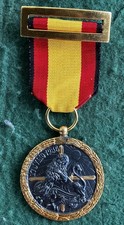 Medaglia Con Fascetta Spilla Guerra Civile Spagnola Spagna España 1936