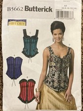 Butterick b5662 sewing pattern for Misses' Corsets, multi sized 6-14