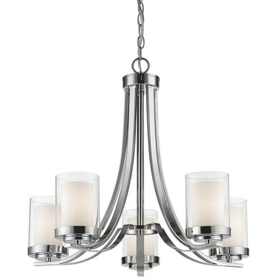Z-Lite 426-5-CH Willow 5 Light 25.25 inch Chrome Chandelier Ceiling Light
