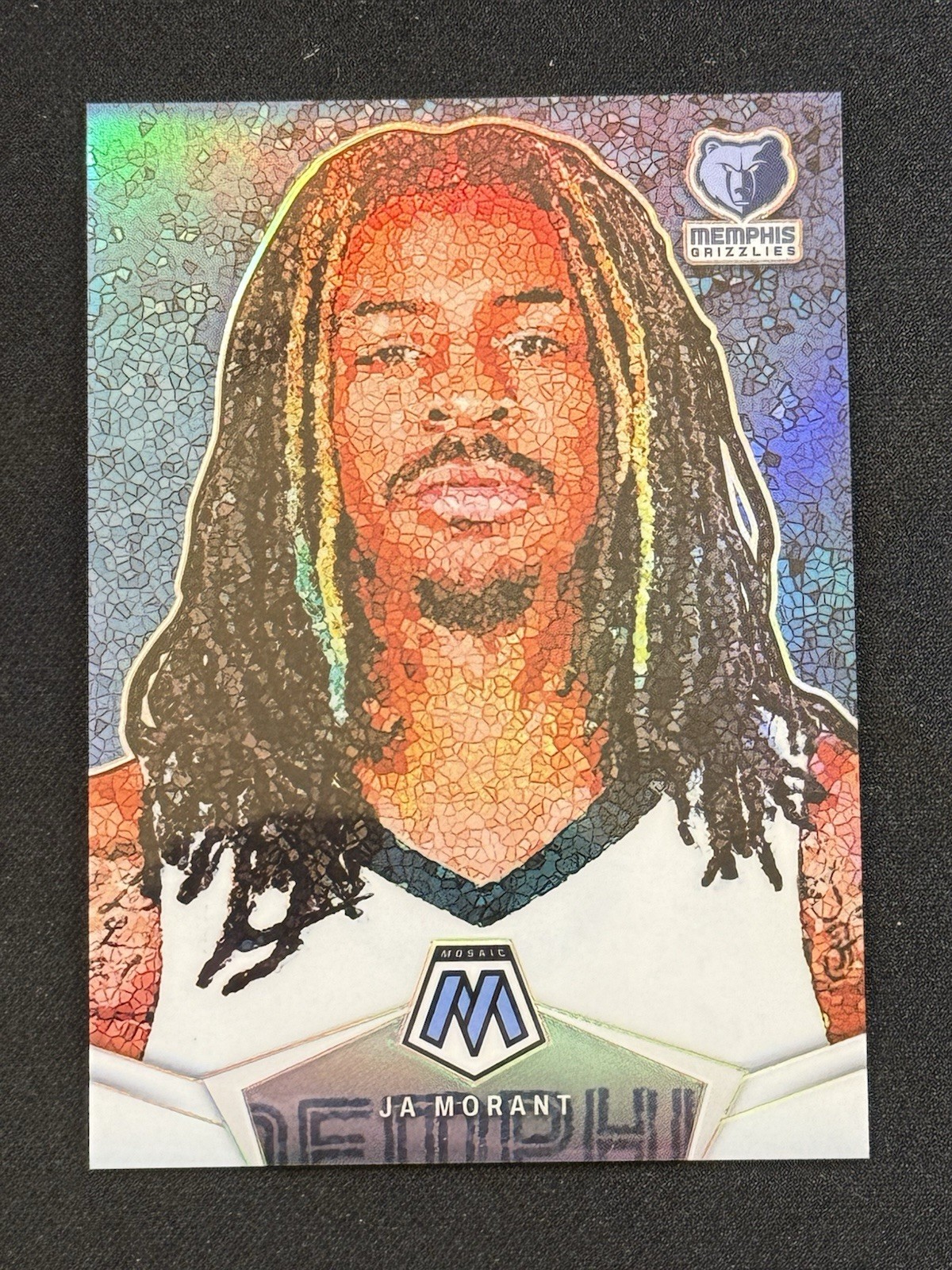 2023-24 JA MORANT MICRO MOSAIC, MOSAIC CASE HIT SSP, No.14 PRIZM