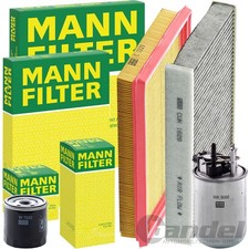 MANN FILTER INSPEKTIONSPAKET passend für NISSAN JUKE F15 PULSAR C13 1.5dCi 110PS