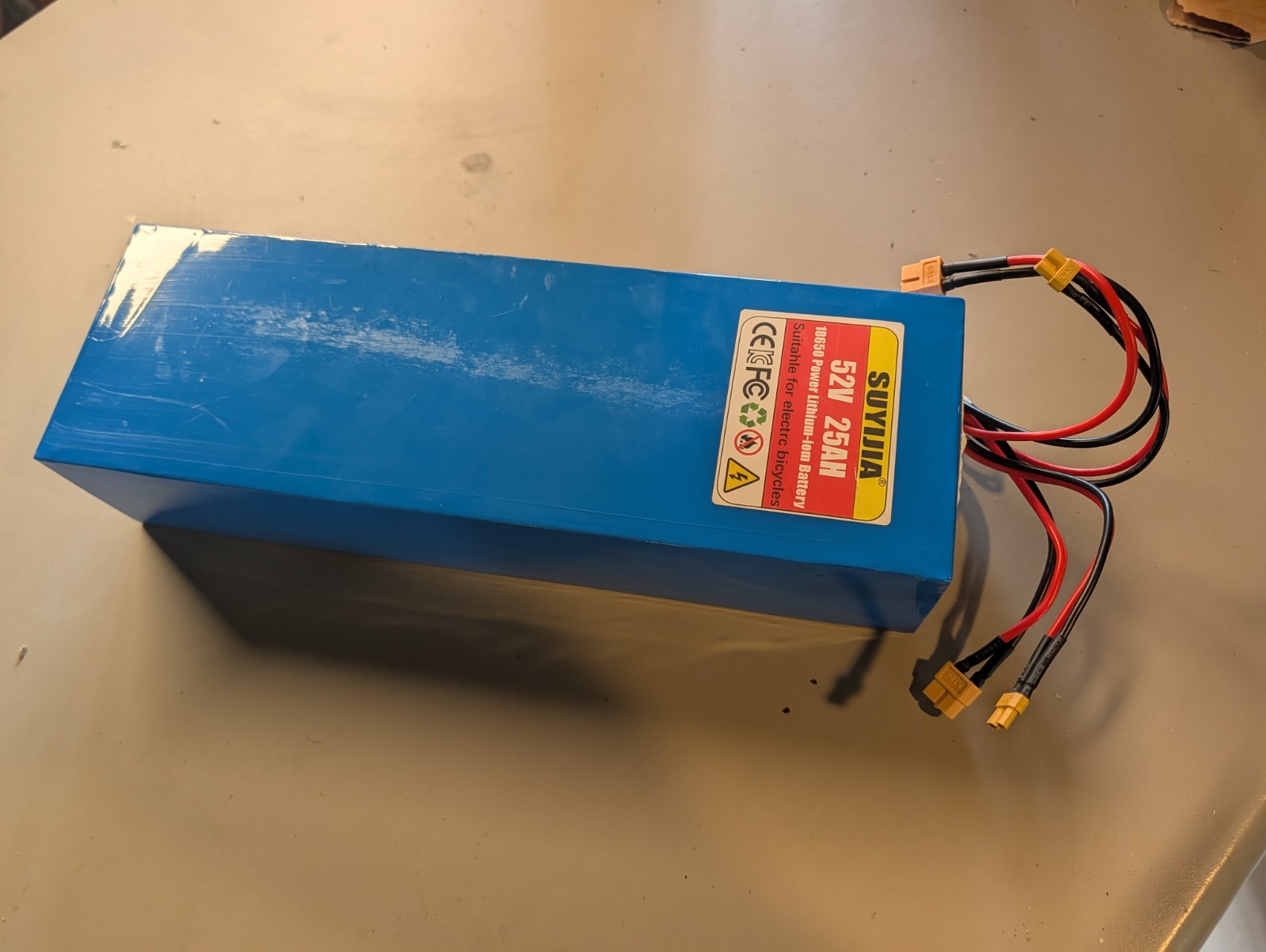 Brand New 52V 25Ah Ebike Scooter Lithium Battery dual XT60 XT30 with BMS