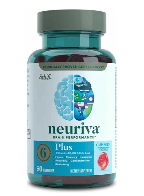 NEURIVA Plus Suplemento Cerebral para Memoria - 50 Gomitas - Fresa *CAD 10/2026* Foto 2 de 3