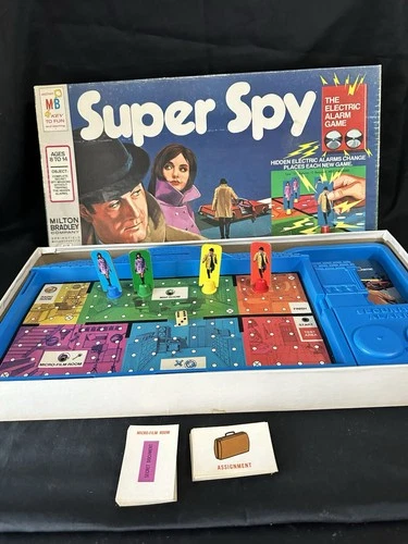 Vintage 1971 Milton Bradley Super Spy Board Game Complete Tested Works!