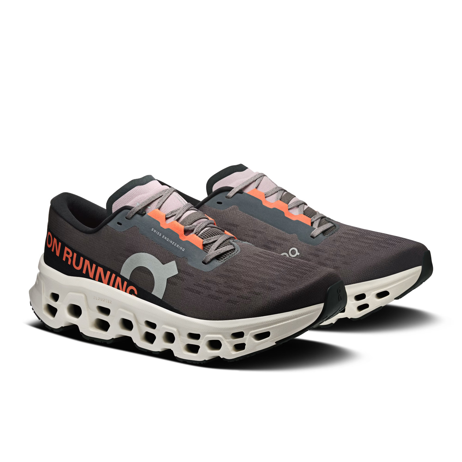 On Running Men's Cloudmonster 3 Running Shoes Eclipse/ Ivory/ Multi image 2