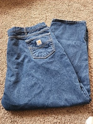 Carhartt FR Flame Resistant 2112 Cat 2 Relaxed Fit Denim Jeans 50x32 Mens Work