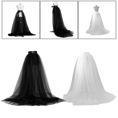 Frauen Spitze Mesh Tüll Maxirock Hohe Taille Front Split Bodenlangen Tutu