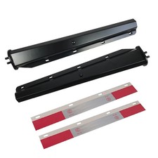 Steel Spring Loaded Mud Flap Hangers 1-1/8 Bolt Spacing 30 GaeaAuto Black Mounts