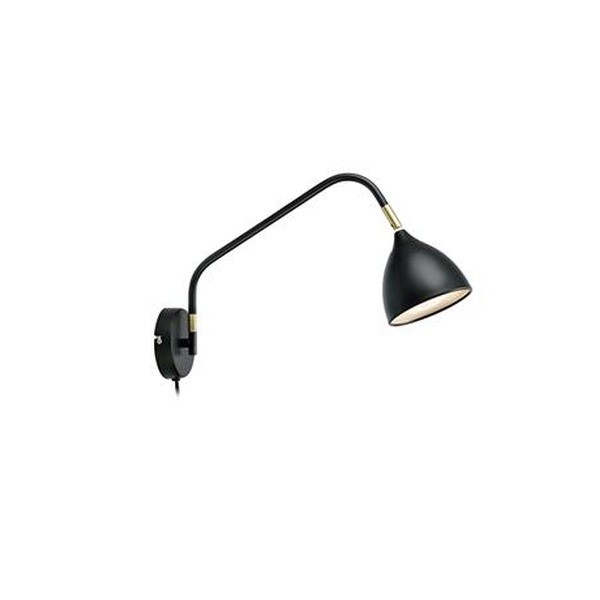 VALENCIA Black/Gold Wall Frame WALL LAMP NT 1x GU10/6W IP20 Metal