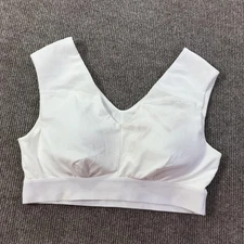 Tommie Copper Sports Bra Womens Medium White Shoulder Support Active Gym Yoga
