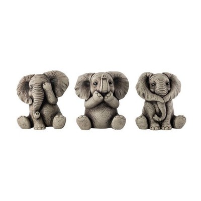 Einzelner Zement weiser Elefant Ornament - Stilwahl - Haus Garten Dekoration