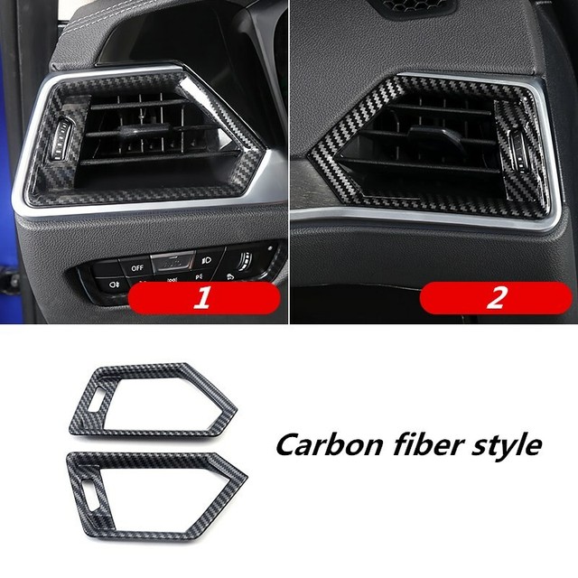 Carbon fiber Interior Side Air Vent Outlet Trim For BMW 3 Series G20 2019 2020 eBay