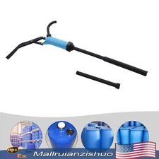 55 Gallon Drum Barrel Pump Hand Diesel Fuel Oil Gas Transfer Pump PP Piston