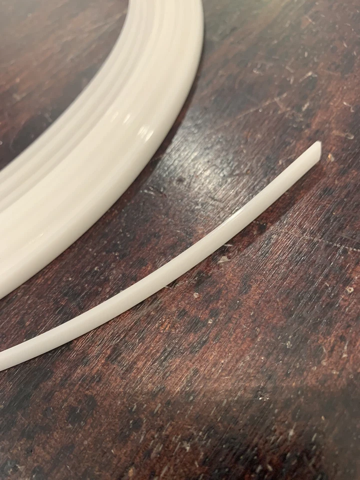 Corsé de hueso de plástico pulido plano de 6 mm permanece rollo continuo deshuesado por medio mtr Foto 2 de 4