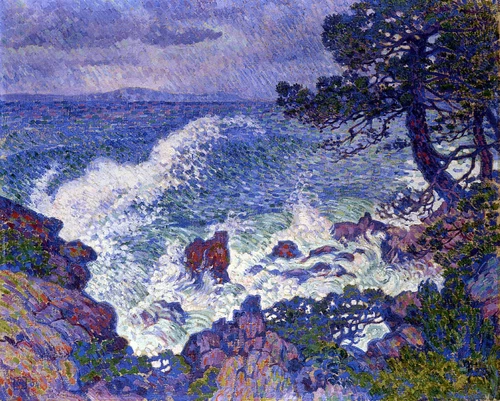Handmade Oil Painting repro Theo Van Rysselberghe -East Wind