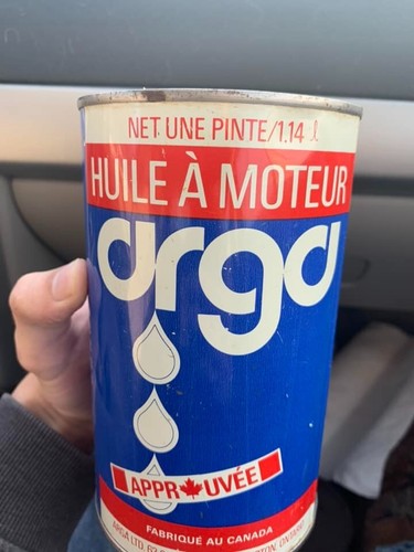 RARE 1960's VINTAGE ARGA MOTOR OIL IMPERIAL QUART CAN - Picture 6 of 10