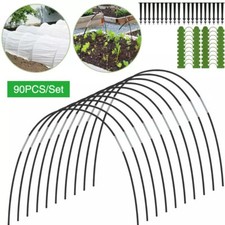 90Pcs/set Garden Greenhouse Plant Hoop Grow Tunnel Support Tunnel Hoops Kit