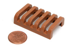 Playmobil Miniature Dollhouse Park Tan Brown Bicycle Stand - Holds up to 5 Bikes