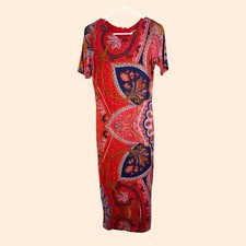 Farm Rio Giannina Knit Midi Dress