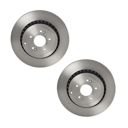 Brembo Pair Set of 2 Rear UV Coat Brake Disc Rotors For Genesis G70 Kia