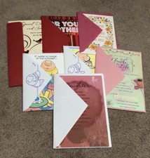 Hallmark Greeting Card Lot 7 Cards