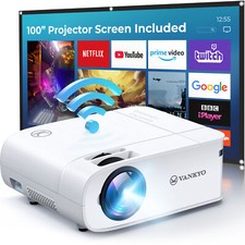 VANKYO 4K LED Projector Native 1080P WiFi Video Home Theater Cinema 100" Screen
