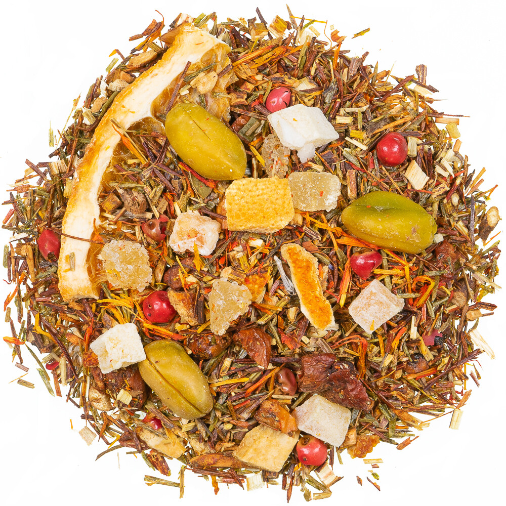 Honigbusch Tee Orange Pistazie | Honeybush | aromatisiert | 100g (49 EUR/kg)