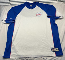 Vintage Majestic Baltimore Bullets Performance Jacket Mens 3XL 1/4 Zip Pullover