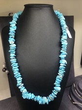 collana chips grandi in turchese naturale