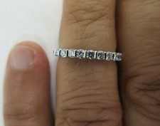 Platinum Eternity Wedding Band Natural Diamonds 1.25 Carats F-VS1  Value 7,500