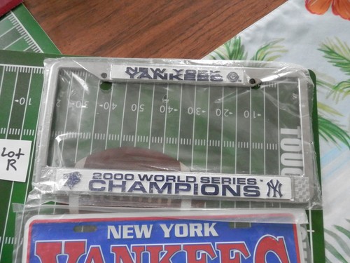 New York Yankees License Plate & frame Lot, new vtg MLB Lot R - Picture 9 of 14