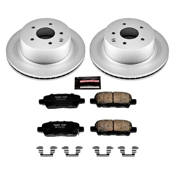 Комплект однотонного заднего тормоза Power Stop Z17 Evolution Geomet для Nissan Rogue 14–19 годов выпуска - Изображение 2 из 3