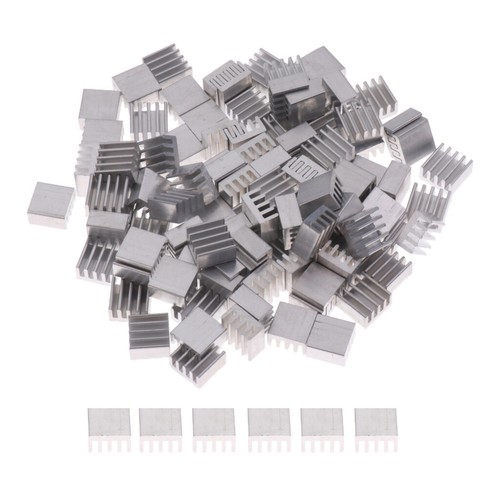 100pcs 9mmx5mmx9mm Aluminium Kühlkörper Kühler Platine Kühlung Fin mit