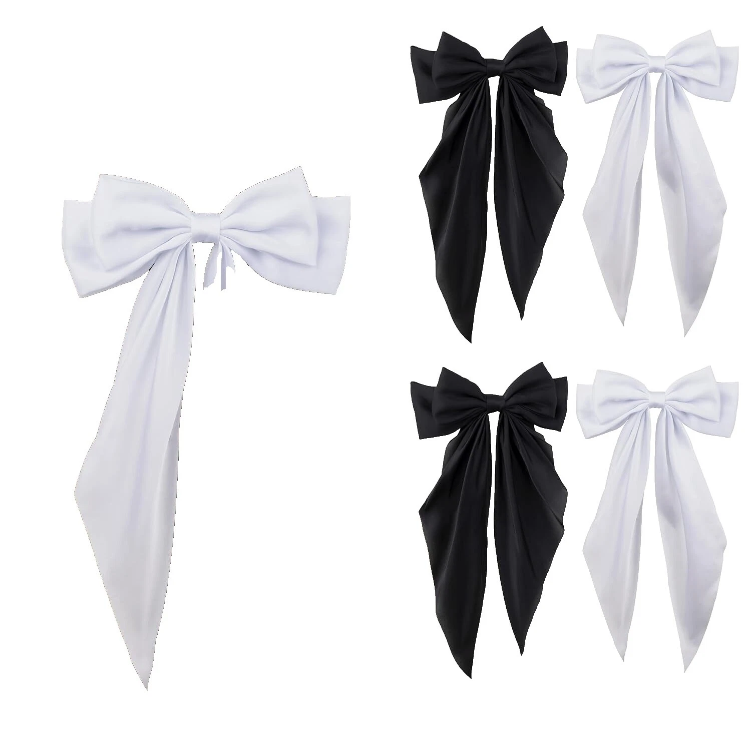 Satin Bow Hair Accessories for Women
