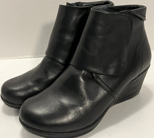 Dansko Women's Black Romy Burnished Nappa Ankle Bootie EUR 39 US 9 -9.5 M NICE!! - Picture 6 of 13
