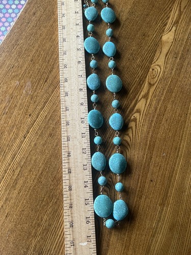 Joan Rivers Classics Collection Necklace Fashion Jewelry Turquoise Stone - Picture 6 of 10