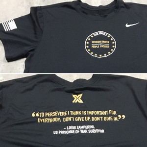 NIKE DRI-FIT ARMY TASK FORCE X USA Flag T Shirt Veteran M Training Marine POW | eBay