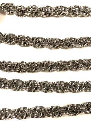 Vintage Metal French Rope Chain Belt 39 display picture 3