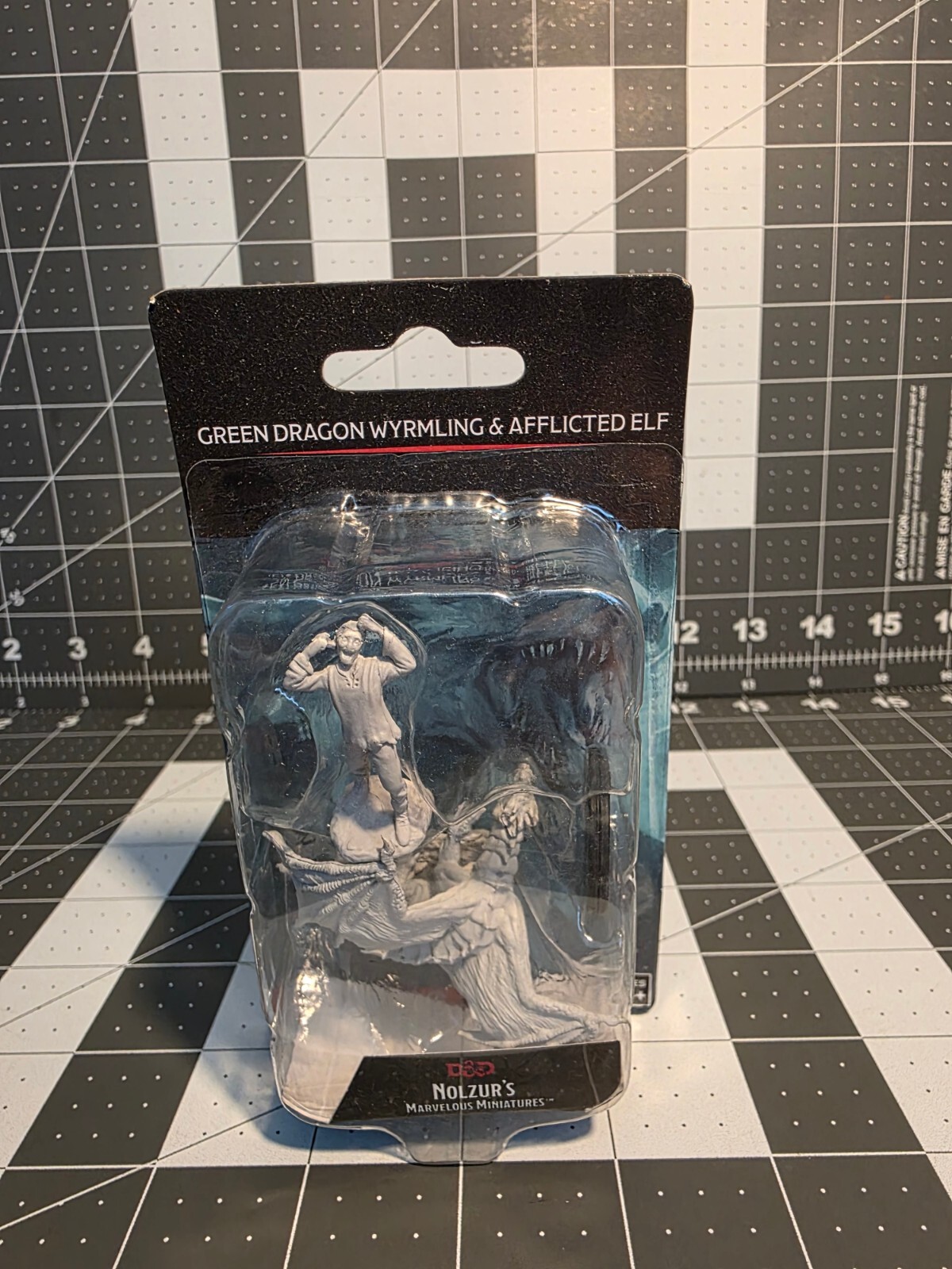 D&D Nolzur's Marvelous Miniatures Green Dragon Wyrmling and Afflicted Elf