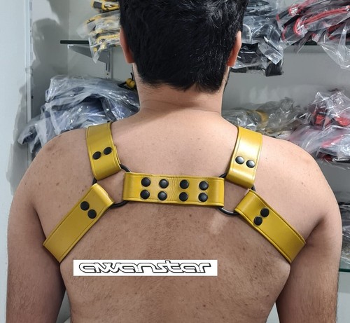 awanstar Bulldog leder harness Oberkörper Männer harnais n cuir leather Harness - Picture 15 of 19