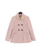 Hallhuber Women's Coat Uk 14 Pink Wool With Polyamide, Polyester Pea Coat